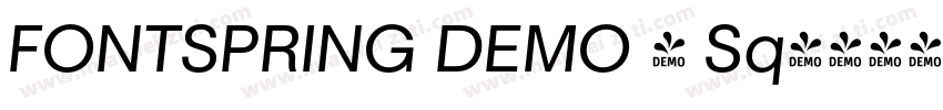 FONTSPRING DEMO - Sq字体转换